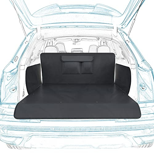 WhizProducts® Basic Kofferraumschutz Hund – wasserdichte Auto Hundedecke mit Seitenschutz – Robuste Kofferraum Schutzmatte für Reise & Transport für Hunde