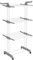 SONGMICS Stendibiancheria, Stendino Pieghevole a 4 Livelli, con Ruote e Ali Richiudibili, 63,5 x 128 x 173 cm, Capiente, Uso Interno ed Esterno, Bianco LLR701W01