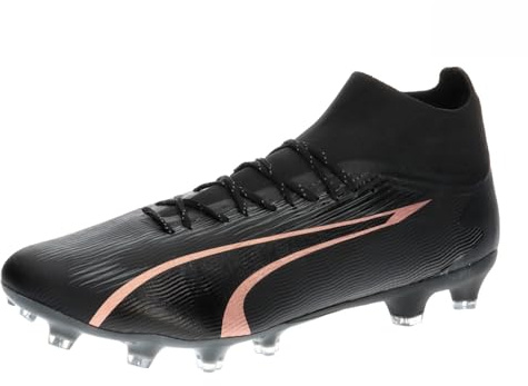 Puma Men Ultra Pro Fg/Ag Soccer Shoes, Puma Black-Copper Rose, 46 EU