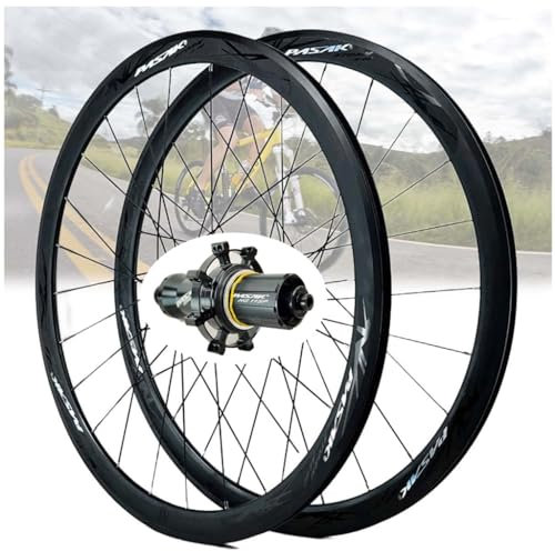 DYSY Rennrad Laufräder 700C, Rennrad Laufradsatz Vorderrad Hinterradnabe 7075 Aluminium C/V Bremse Fahrradrad 24 Löcher Felgenhöhe 40MM for 7/8/9/10/11 Gang Kassette