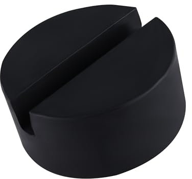 TIOMIOSEA Gummiauflage Wagenheberauflage Gummiblock,Auto Wagenheber Gummiauflage,Universal Gummi Auflage Jack Pads,für Autoheber Rangierwagenheber Hebebühnen Unterstellbock Φ75 x 75 x 35 mm