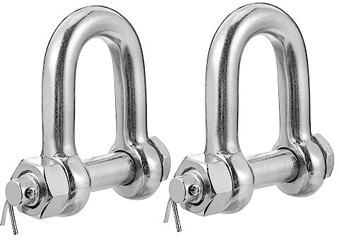 BELLIFFY 2 Grillo A Forma Grillo A Ferro di Cavallo Resistenti Grilli in Metallo per Sollevamento E Applicazioni Nautiche