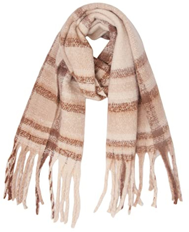 AMDOLE Damen-Schal aus Seide, für Herbst und Winter, klassisch, Quaste, kariert, warm, weich, grob, groß, 1 Packung, warmer Schal, Deckenschal für junge Frauen