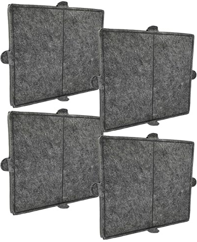 vhbw 4x Aktivkohlefilter kompatibel mit Miele DA 439 | DA 439 EXT, DA 4298 W C, DA 429-6 C, DA 4298 W, DA 429-4 / TITAN Dunstabzugshaube