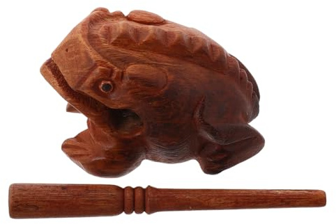 Satz Holzfrosch Musikinstrument Froschquakrohr Sound-musikinstrument Schlagzubehör Holzinstrument Einfach Zu Spielen Kompakte Größe Für Anfänger