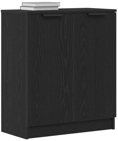 vidaXL Buffet Chêne Noir 60 x 30 x 70 cm Bois d'ingénierie