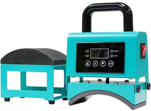 Mini presse à chaud portable facile à presser – Écran LCD, 2 réglages de chauffage, plaque chauffante de 8 x 15 cm, machine de sublimation thermique portable pour chapeaux, utilisation familiale