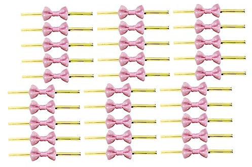 HOMSFOU 200piezas Lazos De Alambre Reutilizables para Empacar Decoración De Bodas y Fiestas Cierre De Bolsas De Dulces y Pan