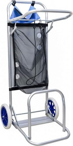 Carro portasillas Plegable, 110x38x42cm, Carro Playa Plegable de Aluminio para Camping y Playa Nuevo y Mejorado (Carro Portasilla)