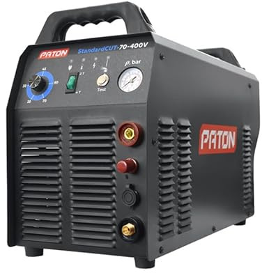 PATON StandardCUT-70 Plasmaschneider, 400 V, 70 A, Stahl-Plasmaschneidmaschine, sauberer Schnitt bis maximal 12 mm, tragbare Schneidausrüstung, Kontaktpilotlichtbogenzündung