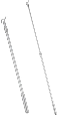VICASKY Aluminium Jalousie Wendestab Teleskopstange Vorhangstab Ersatzstab Robust Leicht für Jalousien und Gardinen Vielseitig Verstellbar Platzsparend Langlebig