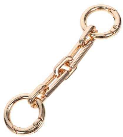 IWOWHERO Metall Schultergurt Verlängerung Kettenriemen mit Quadratischem Verschluss Modischer Handtaschen Extender für Umhängetaschen Verstellbarer Schulterriemen Ersatz Eleganter DIY
