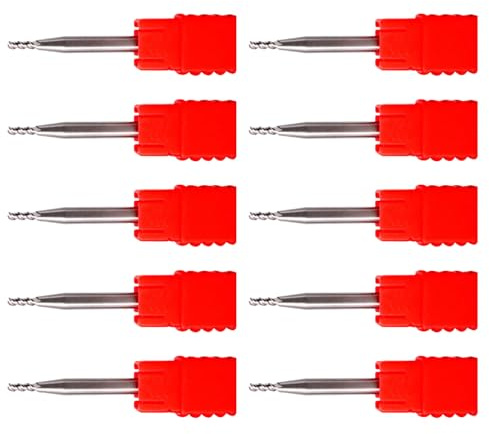 Satz Mit 10 Stahl-3-Edges Schaftfräsern Für Die Aluminiumverarbeitung Und Langlebigkeit MTS2X6X4X50 MTS1X3X4X50 Aluminium Fräser