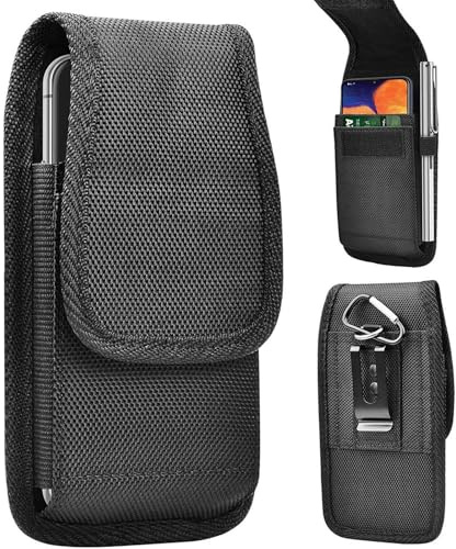 Porta Cellulare da Cintura Nero, Custodia Universale per Smartphone, Compatibile con Sistema MOLLE, Borsello EDC per Uso Quotidiano