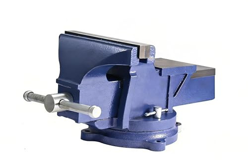 5 Homeowner's Bench Vise 360° Rotating Base,Table Clamp,4.9 Jaw Width with a 2.8 Jaw Opening,Cast Iron Workbench for Woodworking, Repair,Carving