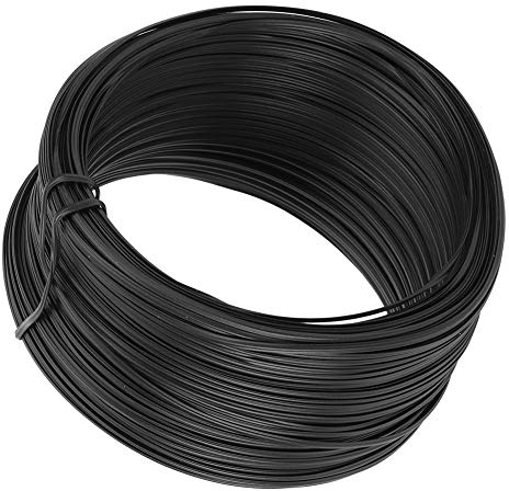 TOPINCN Fascetta in Filo di Ferro Zincato, Resistente e Durevole, per Rami D'uva, per Giocattoli, Artigianato, Giardinaggio, 0,55 Mm, 100 metri.