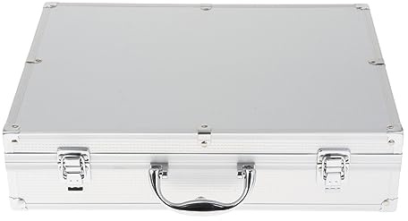 Qectial Mikrofonkoffer, Hartschalenkoffer Aus Schaumstoff, Instrumenten Mikrofonkoffer, Hartschalenkoffer für Live Übertragungen Und, Argent hält 4