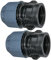AERZETIX - C51929 - Lot de 2 - Manchon/Adaptateur fileté - Réducteur de Compression Droit - raccord Filetage Femelle 1 - pour Tuyau Ø25mm - en polypropylène - connecteur/réparateur