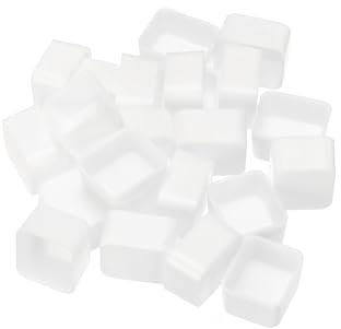 PATIKIL 2ml Godets D'Aquarelle, Lot de 24 Demi-Godets Vides en Plastique pour Peinture à L'Aquarelle, Huiles et Acryliques, Boîtier de Voyage, palettes de Style 2, Blanc