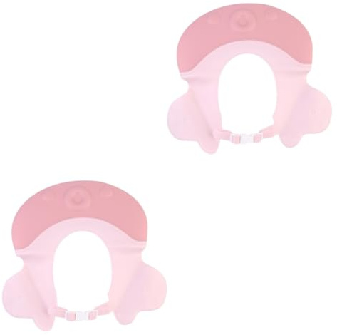 UPKOCH 2pcs Bath Hat Shampoo Cap Adorable Practical Headwear for Boys and Girls Girl Shower Cap for Newborn and Bath Seat Use