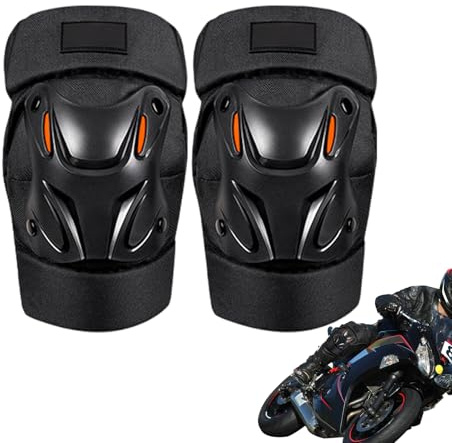 Motorrad-Knieschützer, Fahrrad-Knieschützer, reflektierende Schutzausrüstung/Ellenbogenschützer | Knieschützer für Motocross, Rennen,