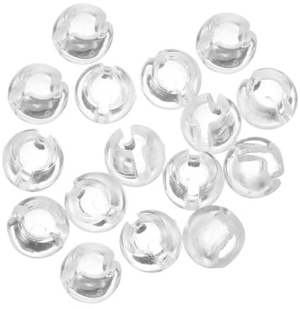 LIFKICH Perlenkettenstopper Transparent Aus Kunststoff Für 4,5mm Perlenketten Stopper Für Vertikaljalousien 25 Stück Stabiler Halt Und Einfache Längenanpassung