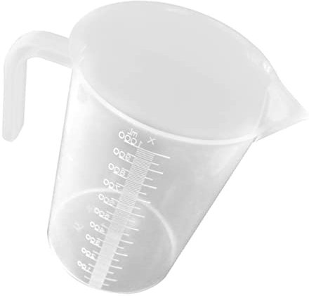 iplusmile Aquarium Scale Cup White Fish Feeding Cup Material with Clear Measurement for Easy Handling Aquarium Accessory for Fish Tank Maintenance