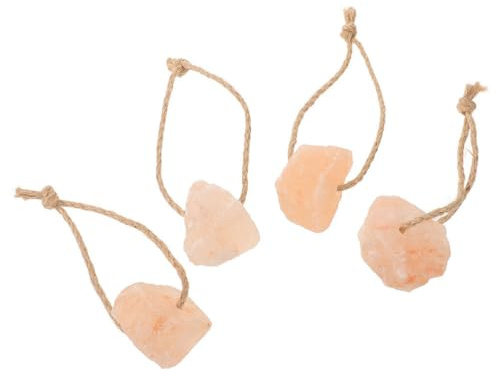 VALICLUD Lot de 4 Blocs de Sel à Lécher Naturels pour Chevaux Bovins Cerfs et Autres Animaux D’Élevage Bloc Minéral Riche en Oligo-Éléments Alimentation Minérale pour Bétail Usage