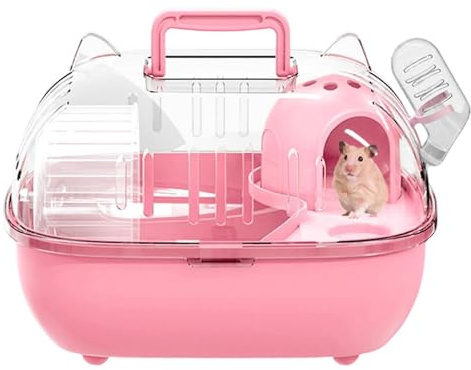 Transportlådor för små djur - bärbar transportbur för resor | Hamster resebur för resor, kanin, gnagare, bilresor, picknick, besök