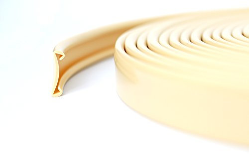15m PVC Handlauf Treppenhandlauf Kunststoffhandlauf 40x8 mm beige