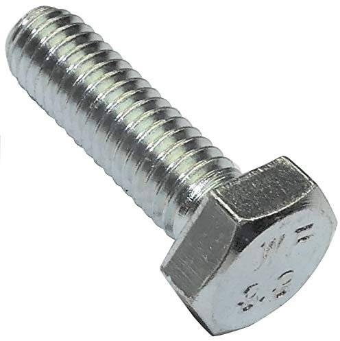 AERZETIX - Set di 100 Bulloni M6x20 - Testa esagonale - Ø6x20mm - DIN 933 - Classe 8.8 - Acciaio zincato - Fai da te - Strumento di montaggio/Ferramenta - C47303