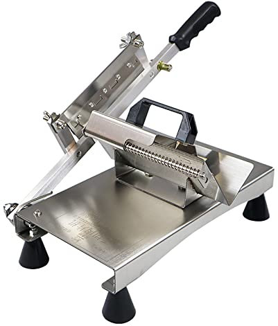 BJHYN Máquina rebanadora Manual congelada Carne Espesor la Rebanada: 0.1-20 mm Cortador Carne Rollo Cordero Carne Cortador Queso Cortador de Carne de Acero Inoxidable