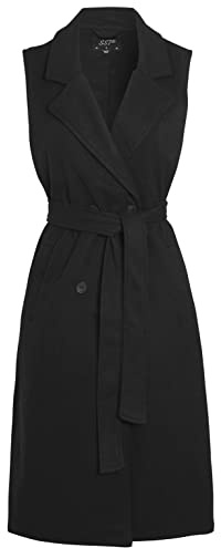 SS7 Womens Duster Gilet Longline Sleeveless Waistcoat Jacket