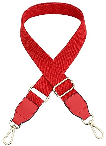 Taschengurt Verstellbar - 3.8CM Breiter Schultergurt Damen (Rot)