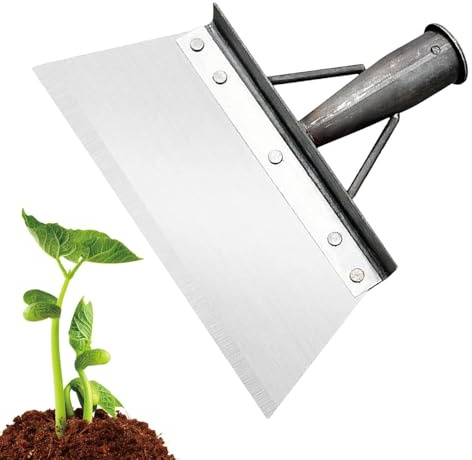 Gartenschaufel – Kleine handgehaltene Gartenschaufel, ergonomisch, multifunktional, aus Edelstahl für Garten, Glas, Hof, Marmor, Beton, Keramikfliesen Küche Bad