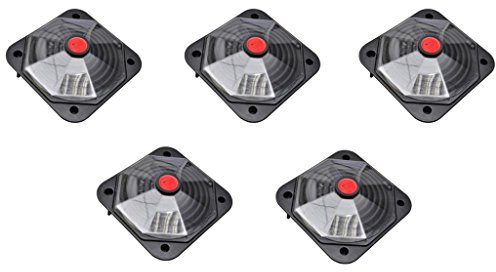 Iiaky Solar Pool Heater 735 W Set of 5,Solar Dome Heater, U V-Proof Pool Warmer for Swimming Pool Above Ground, Single Unit Water Heater with Hose Connectors, Outdoor Solar Heater