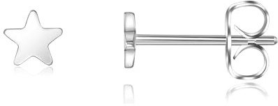 Titan Ohrstecker Hypoallergen Damen Herren Mädchen G23 Titan Ohrringe Kleine Runde Ohrstecker 3/4/5/6mm