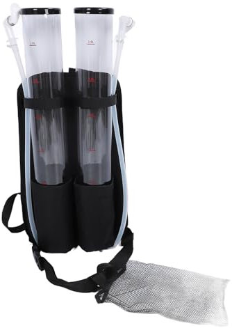 Dispensador de Bebidas con Mochila, Tanques Dobles de 3 Litros, Diseño Acolchado de Mezcla Personalizable, Portátil para Bar, Fiestas de Navidad, Cumpleaños, Camping con