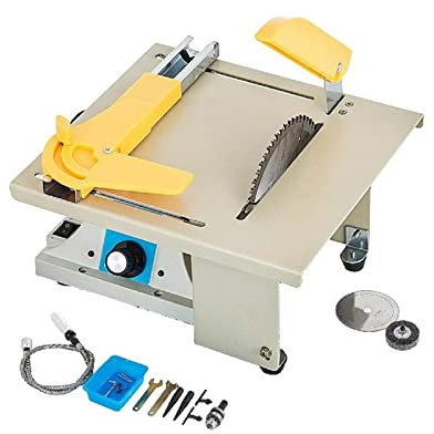 Sierra de mesa portátil de sobremesa 350W, Mini máquina eléctrica multifuncional for cortar madera, pulir y tallar for carpintería DIY