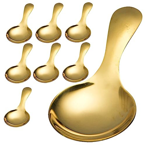 Cabilock 8piezas Cucharas De Postre Inoxidable Cucharas Para Sopas y Condimentos Para Cocina