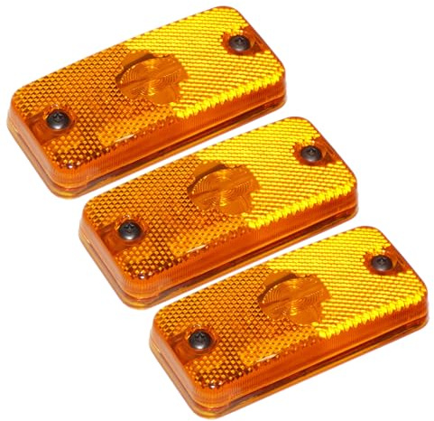 MKAREPART 3x Side Marker Light Lamp Amber with Bulb Holder and Screw Ducato, Relay, Boxer, Daily 6303.A1 1356794080 71749250 (3)