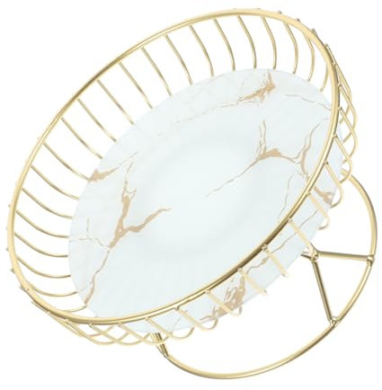 Didiseaon Cesta De Fruta De Hierro Cesta De Alambre Para Cocina Frutero De Metal Pequeña Para Sala De Almacenamiento De Snacks Decoración De Mesa