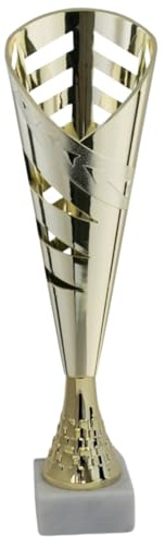 Hole Gadget Coppa Trofeo Personalizzabile 35, 33, 31 cm Singolo o Set Tutti Gli Sport, Calcio, Calcettto, Tennis, Basket, Padel, Fantacalcio, Premiazioni cod 13.191