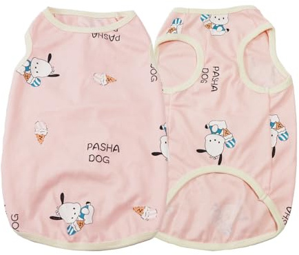 Hund-t-shirt som andas, sommar, tunna hundkläder för stora hundar, UV-skydd, hundväst, anti-håravfall, solskyddsmedel, husdjurs- och hundkläder för vår sommar (rosa, XL)