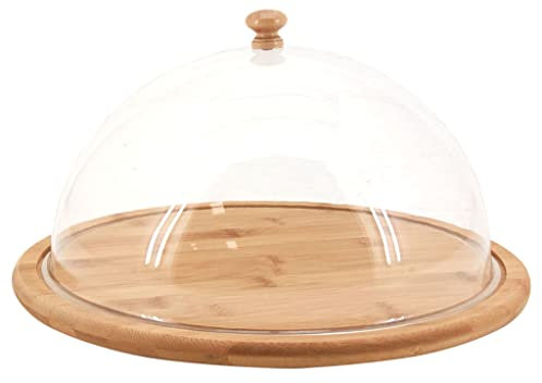 Bandeja de Queso redondo (bambú, con campana