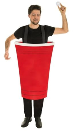 Unbekannt Beer Pong Kostüm für Erwachsene