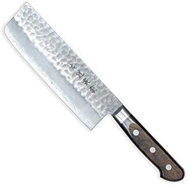 SXL-152540 HOKIYAMA Sakon Murakumo Tsuchime, Coltello da verdure giapponese Nakiri, smussatura doppia, lunghezza lama: 165 mm