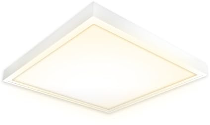LED Panel 60x60 Neutralweiß 4000K Steck-Aufbaurahmen 40W Netzteil | Alu weiß 3400lm flimmerfrei