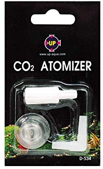 UP-AQUA CO2 Atomizer | Diffusor für Süßwasser und Meerwasser Aquarium | optimal für Pflanzenaquarien und Aquascapes von Nano bis mittlere Aquarien | inkl Zubehör | Betrieb ohne Filter Pumpe möglich