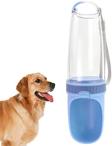 Bebedor Perros Portatil Bebedero Perro Portatil Botella de Bebida para Perros a Prueba de Fugas Dispensador de Botellas de Agua para Perros Blue